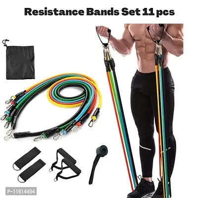 Resistance Bands Set and Weights for Exercises I Exercise Bands for Men with Workout Bands, Handles, Door Anchor, Ankle Straps, Carry Bag I Resistance Training, Fitness Equipment-thumb0