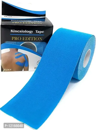 Waterproof Kinesiology Tape (5 m X 5 cm) Latex Free Breathable Athletic Sports Tape For Injury, Muscle Support, Pain Relief, Joint Support And Physiotherapy-thumb0