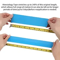 Waterproof Kinesiology Tape (5 m X 5 cm) Latex Free Breathable Athletic Sports Tape For Injury, Muscle Support, Pain Relief, Joint Support And Physiotherapy-thumb4