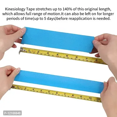 Waterproof Kinesiology Tape (5 m X 5 cm) Latex Free Breathable Athletic Sports Tape For Injury, Muscle Support, Pain Relief, Joint Support And Physiotherapy-thumb5