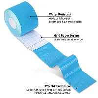 Waterproof Kinesiology Tape (5 m X 5 cm) Latex Free Breathable Athletic Sports Tape For Injury, Muscle Support, Pain Relief, Joint Support And Physiotherapy-thumb2