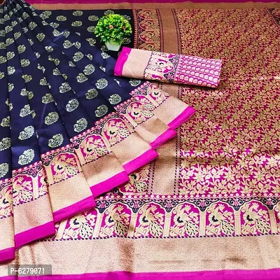 Beautiful Cotton Silk Printed Saree with Blouse piece