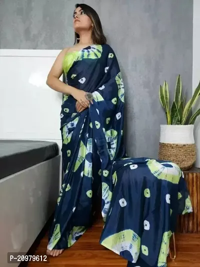 Crepe Silk Shibori Print Saree with Blouse Piece-thumb0