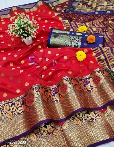 Banarasi Silk Zari Woven Saree with Blouse piece
