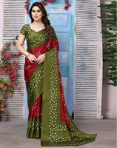Alluring Crepe Saree with Blouse piece 