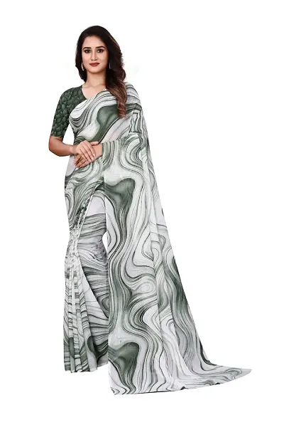 Georgette Saree with Blouse piece