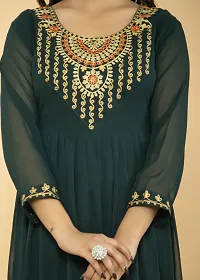 Stylish Green Georgette Kurta For Women-thumb3