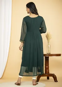 Stylish Green Georgette Kurta For Women-thumb1