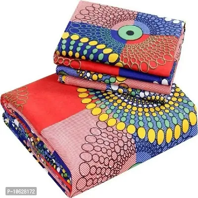 Vaastu Furnishings 144TC 3D Printed Polycotton Double Bedsheet with 2 Pillow Covers (Multicolour, Size 87 x 87 Inch)-thumb5