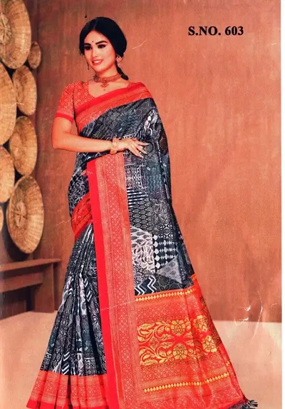 Fancy Muga Silk Saree with Blouse Piece for Women