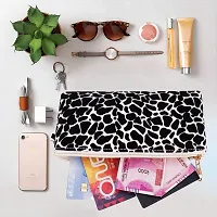 Stylish Black Artificial Leather Printed Clutches For Women-thumb1