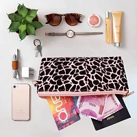 Stylish Pink Artificial Leather Printed Clutches For Women-thumb2