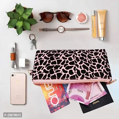 Stylish Pink Artificial Leather Printed Clutches For Women-thumb3