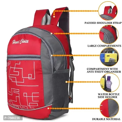 Heart Choice Red Jaal Bag-thumb0