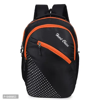 Heart choice Stylish college school travel office bag - CROSE Zip Orange Black-thumb0