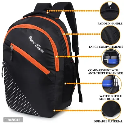 Stylish college office school travel bag - CROSE Zip Orange Black 01