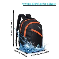 Stylish college office school travel bag - CROSE Zip Orange Black 01-thumb1