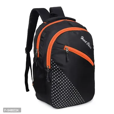 Stylish college office school travel bag - CROSE Zip Orange Black 02