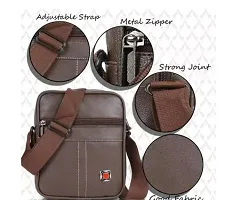 Heart choice stylish messenger sling bag - Foam Brown sider-thumb3