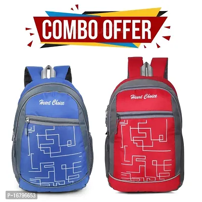 2 pcs Combo set Bag - Red jaal Blue jaal