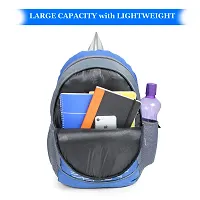 HEART CHOICE Casual Waterproof Laptop Backpack Office Bag School Bag College Bag For Men and Women (Blue Black)-thumb1