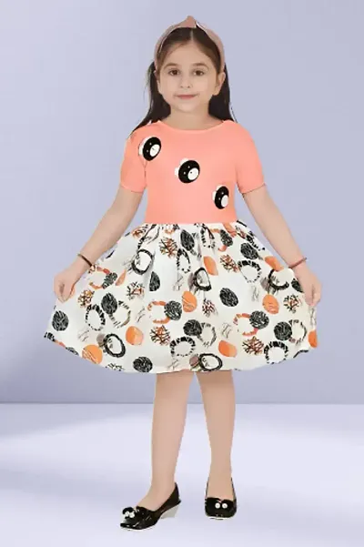 Stylish Fancy Designer Blend A-Line Dress For Girls