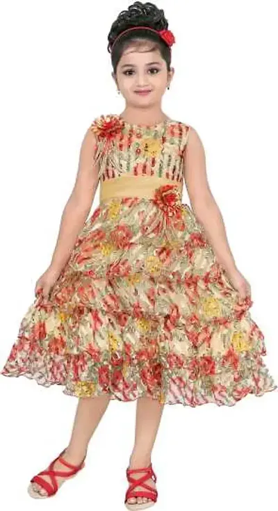 Stylish Printed Frocks For Girls