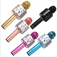 Rechargeable Wireless Microphone HIFI Speaker WS 858 With TF card slot and USB slot SPACE (MULTICOLOR, 1 PIECE )-thumb1