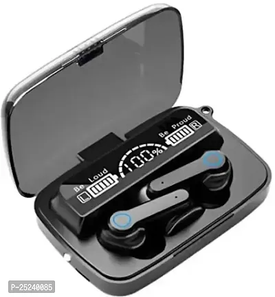 M19 Earbud with 40H Playtime, Quad Mic ENC, Game Mode, 13mm driver, AAC codec Bluetooth Headset (Black, True Wireless)-thumb0