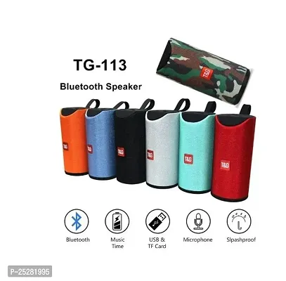 TG 113 Bluetooth Speaker with USB and TF card SLOT ( MULTICOLOR , 1 PIECE)-thumb0