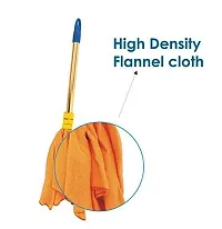 Tintin 20 Plastic Broom With Golden Handle Duster Dust Mop Combo Set-thumb2