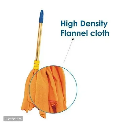 Tintin 20 Plastic Broom With Golden Handle Duster Dust Mop Combo Set-thumb3