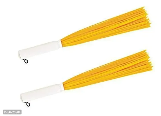 20 Inches Regular Bathroom Cleaning Plastic Brooms Combo Set Multicolour, Standard Size-thumb0