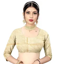 SHRISHARVADA TRANDZ Women's lehriya georgette printed sarees With Blouse Piece saree (Pink)-thumb4