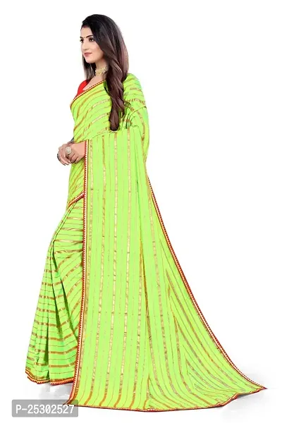 SHRISHARVADA TRANDZ Women's Woven Dola silk Saree leheriya sarees (PISTA)-thumb3