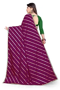 SHRISHARVADA TRANDZ Fancy saree Leheriya design womens (WINE)-thumb4