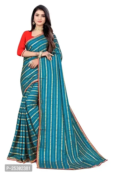SHRISHARVADA TRANDZ Women's Woven Dola silk Saree leheriya sarees (MORPICH)