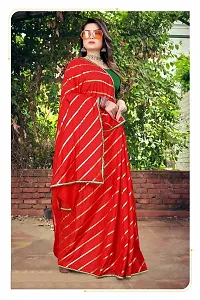 SHRISHARVADA TRANDZ Fancy saree Leheriya design womens (RED)-thumb4