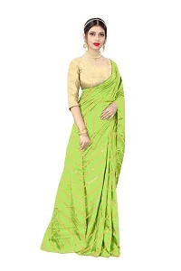 SHRISHARVADA TRANDZ Women's lehriya georgette printed sarees With Blouse Piece saree (Pista)-thumb2