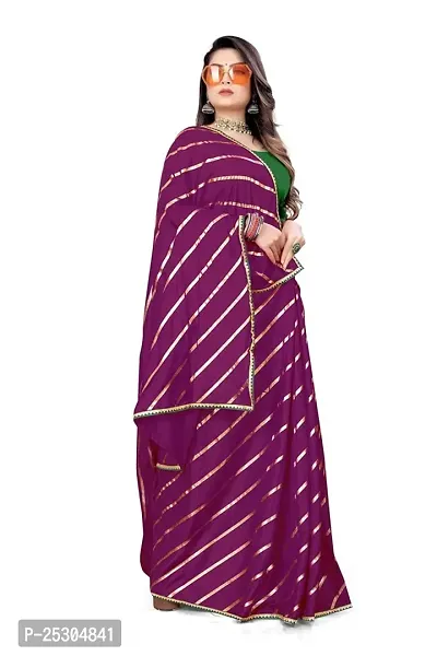 SHRISHARVADA TRANDZ Fancy saree Leheriya design womens (WINE)-thumb4