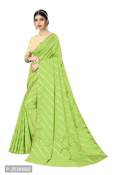 SHRISHARVADA TRANDZ Women's lehriya georgette printed sarees With Blouse Piece saree (Pista)-thumb2