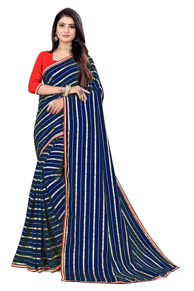 SHRISHARVADA TRANDZ Women's Woven Dola silk Saree leheriya sarees