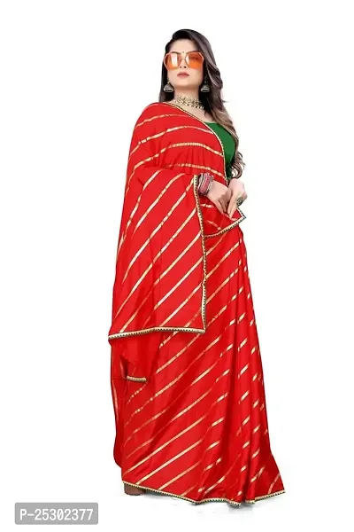 SHRISHARVADA TRANDZ Fancy saree Leheriya design womens (RED)-thumb4