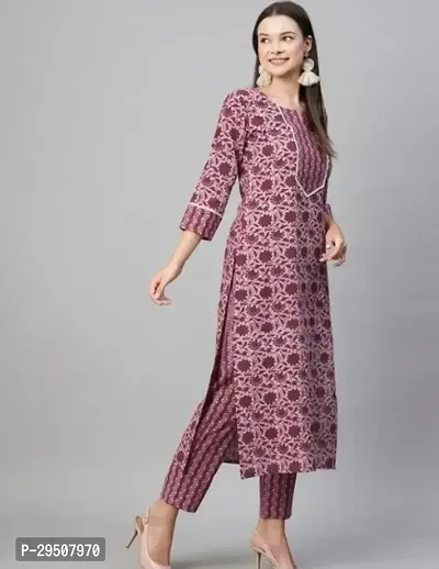 Stylish Cotton  Kurta Bottom Set for Women-thumb0