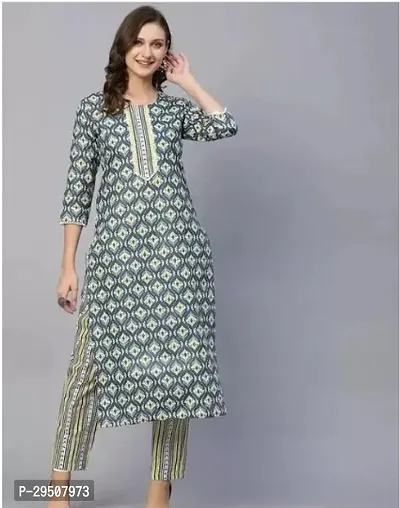 Stylish Cotton  Kurta Bottom Set for Women-thumb0