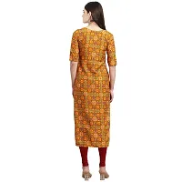 Women Crepe Digital Printed Straight Kurti  Pack of 3-thumb3