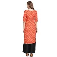 Fashionable Straight Multicoloured Printed Crepe Kurta For Women Combo Pack Of 2-thumb2