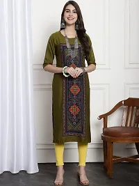 Fancy Crepe Printed Kurtas For Women-thumb1