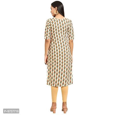 Fashionable Straight Multicoloured Printed Crepe Kurta For Women Combo Pack Of 4-thumb3