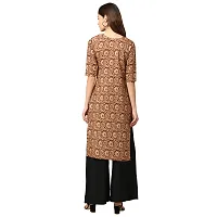 Fashionable Straight Multicoloured Printed Crepe Kurta For Women Combo Pack Of 2-thumb2